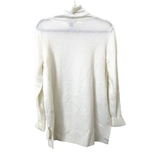 HALOGEN Cowlneck Sweater with Button Sleeves - Picture 3 of 5